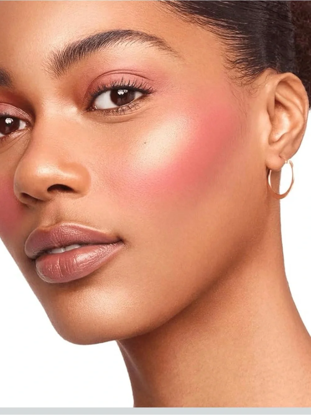 BOSSY Pressed Powder Highlighter Compact, Shimmer Gold Shade